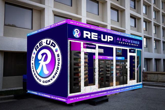 A mock-up of what one of Re-Up's fully automated convenience stores. | Source: Re-Up.