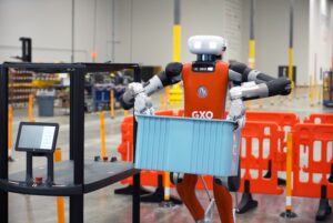 The Digit Humanoid will be carrying tote bags at the Spanx warehouse in Georgia.