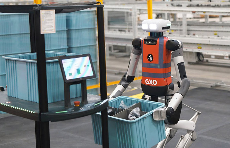 The Digit humanoid is in trials with GXO and Spanx. Source: Agility Robotics